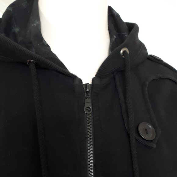 Sanctuary Clothing Los Angeles Hoodie - Black Size Small - Picture 3 of 8